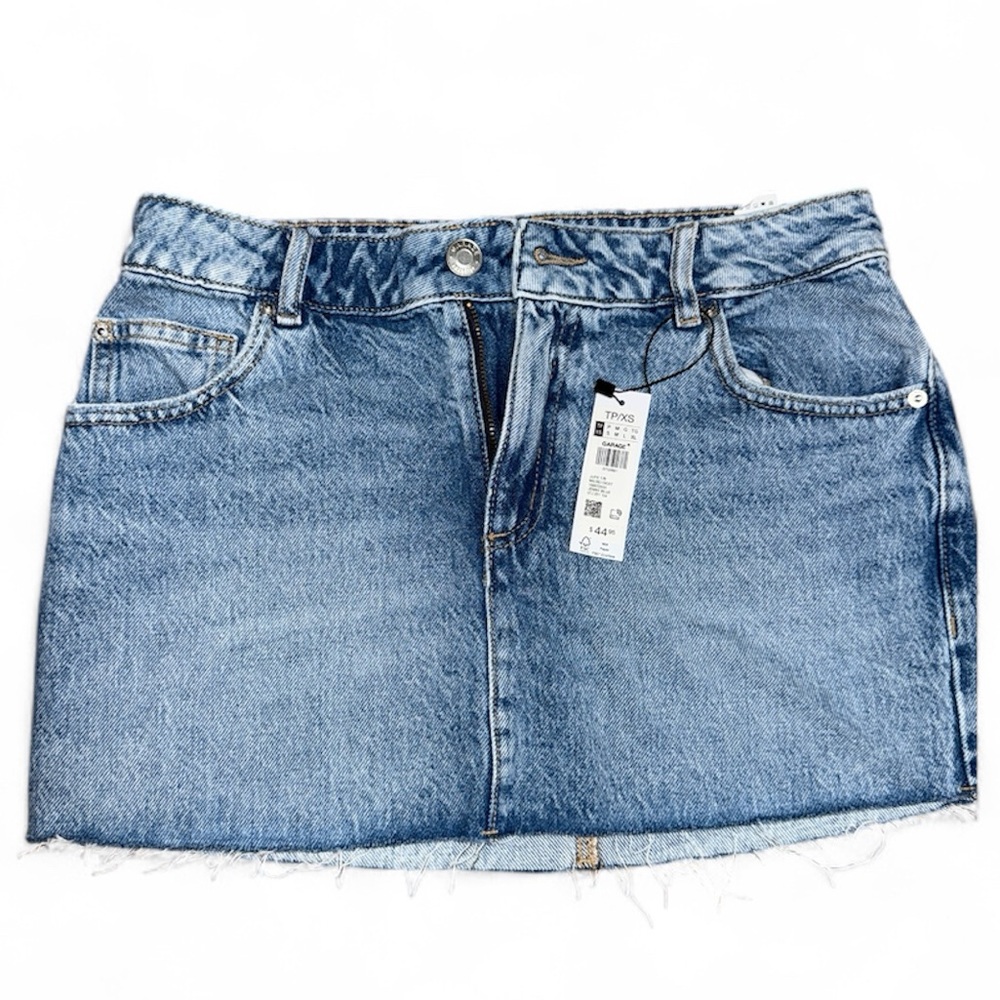 Jean mini skirt from garage